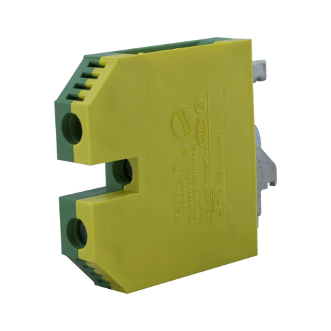 Borne puesta a tierra verde/amarillo p/riel din p/cable 16mm bslkn-16 (ZOLODA)
