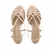Sandália Couro Salto Baixo Palamós Nude - loja online