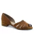 Peep Toe Baixa Couro Nobuck Lagrasse Carmel