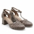 Scarpin Salto Médio Couro Royan Taupe - comprar online
