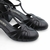 Scarpin Salto Médio Couro Royan Preto na internet