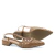 Scarpin Salto Baixo Couro Mende Coconut