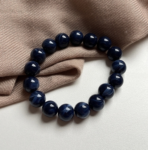Pulseira Esfera Azul Mescla