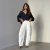 Calça Jeans Branco Barrel – Adriana na internet