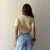 T-Shirt Bege Básica – Camile - comprar online