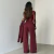 Calça Bordô Alfaiataria Pantalona – Martina - comprar online