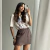 Saia Carol - Marrom - comprar online