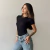 Blusa Básica Preto Manga Curta – Isabela - Be Fancy - Vista o seu momento