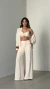 Calça Pantalona Bege – Fiorella na internet