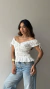 Imagem do Blusa Franzida Off White – Mendria