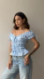 Blusa Franzida Azul – Mendria na internet