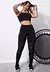 Conjunto calça Legging e Top Transparencia Fitness LX128 na internet