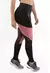 Imagem do Legging Cintura Alta Det em Rose Tulê e Tela Preto REF: LX122