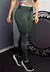 Legging Cintura Alta + Cropped Cinza Verde Fitness REF: CCA5 - loja online