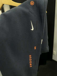 calça Moletom Nike Azul Big Swoosh - comprar online