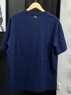 Camiseta Lacoste Azul Marinho Big Croco na internet