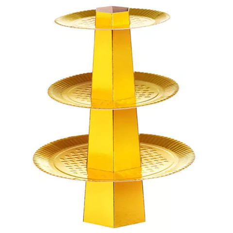 Baleiro Papelão Regina 3 Andares Ouro - comprar online