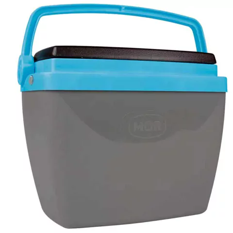 Caixa Térmica 6 Litros Cinza e Azul com Alça Mor - comprar online