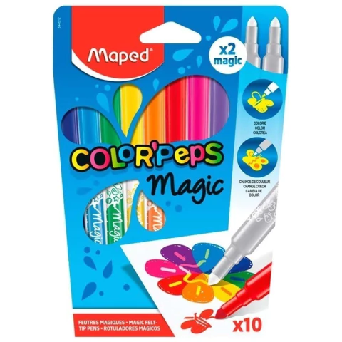 Canetinha Hidrográfica 12 Cores Color Peps Magic Maped - comprar online