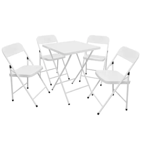 Conjunto Mesa de Ferro Açomix Dobrável com 4 Cadeiras - comprar online