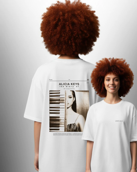 Camiseta Oversized - Alicia Keys Álbum - comprar online