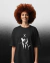 Camiseta Oversized Halftone - Malcolm X na internet