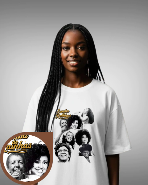 Camiseta Oversized - Rainhas do Samba - comprar online