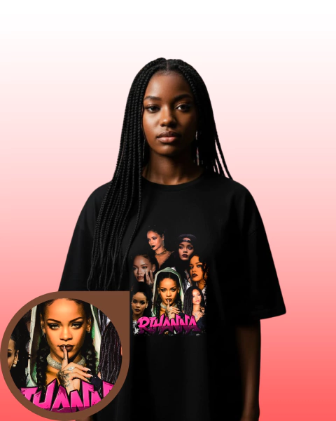 Camiseta Oversized Halftone - Rihanna - comprar online