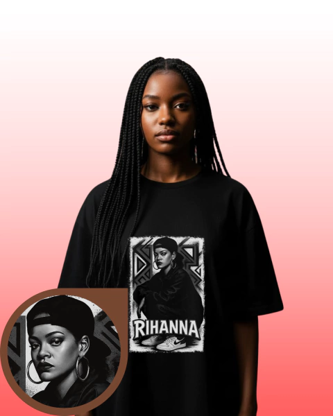 Camiseta Oversized Halftone - Rihanna Street PB - comprar online
