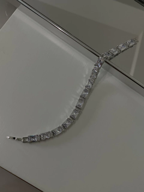 PULSEIRA PEDRARIA RETANGULAR - comprar online