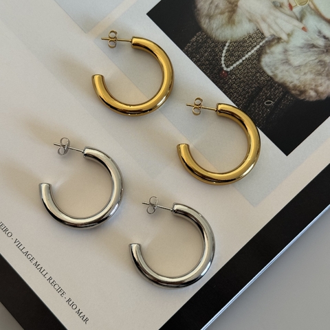 ARGOLA DOURADA M AÇO INOXIDÁVEL - comprar online