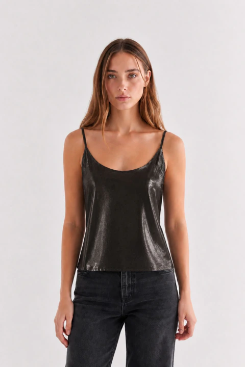 Musculosa Bretel De Saten