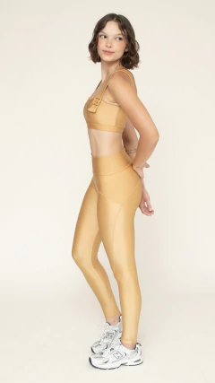 Calça Legging Recortes Areia - loja online