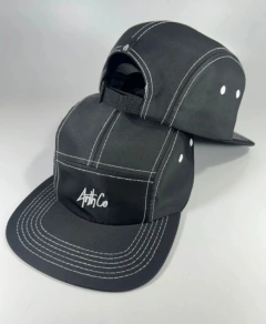 BONÉ FIVE PANEL WHITE PRETO - comprar online