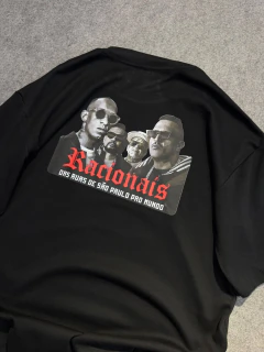 Camiseta Oversized Racionais MC’s Das Ruas Preta