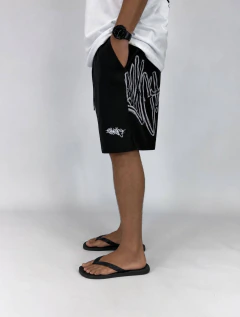 Shorts Médio Chronic Tag Creamer - Preto - comprar online