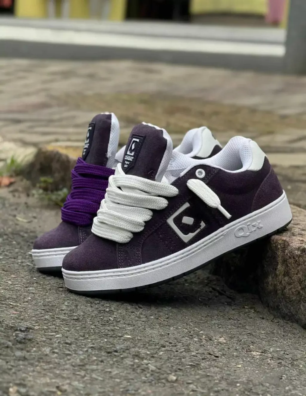 QIX SUEDE ROXO