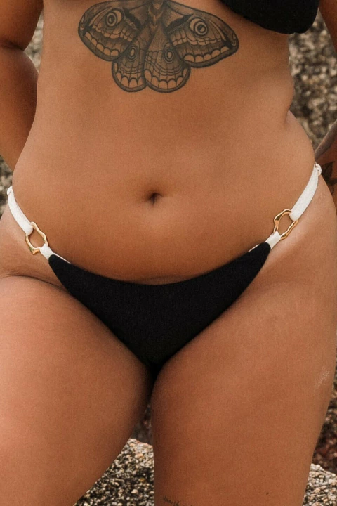 Tanga Trend Argola Preto Texturizado - comprar online