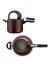 Panela de Pressão 6,0 Litros Cor Chocolate com Visor Superior - de Alumínio com Antiaderente - comprar online