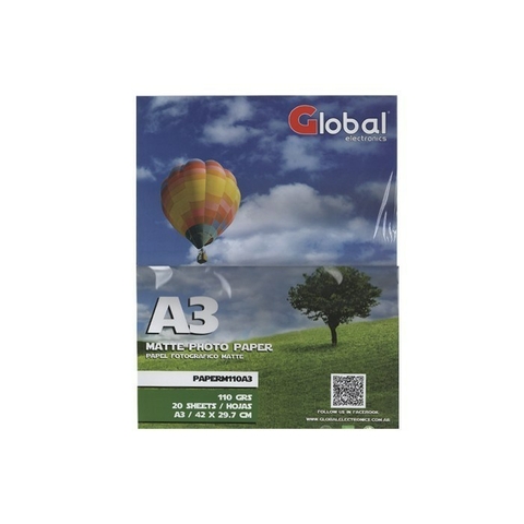 Papel Mate En Resma De 20 Hojas A3 (42 X 29.7cm) 1