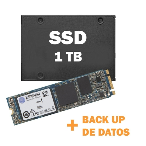 Combo Ssd 1000 +Instalación + Back up