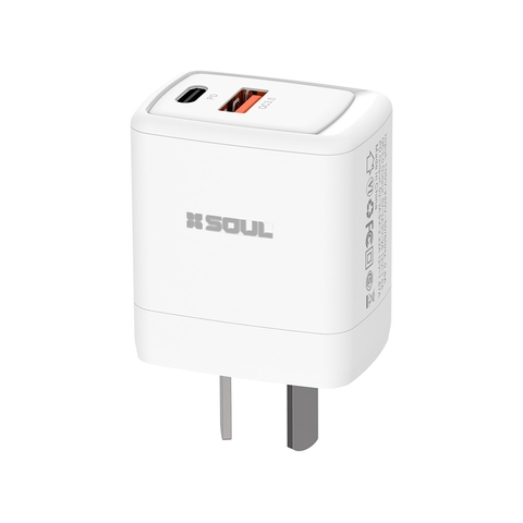 Cargador Viajero Pd+Usb Qc Tipo C Cvj-Pdqct
