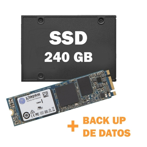 Combo Ssd 240 +Instalación + Back up