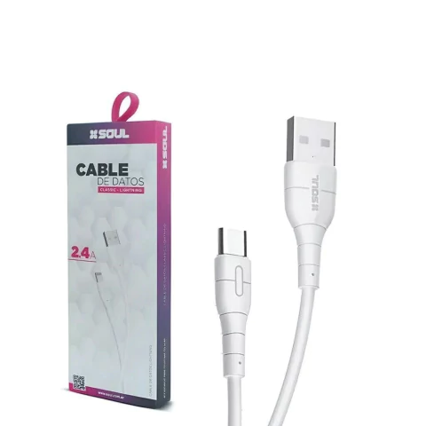 Cable Usb Classic Soul Usb a Tipo C Usb-Cltc Blanc