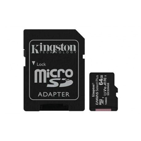 Memoria Micro Sd Kingston 64gb Con Adaptador Clase
