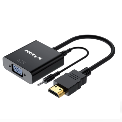 Adaptador Kelyx HDMI a VGA 1080p c/audio - comprar online