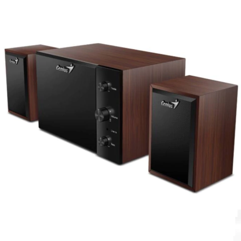 Parlantes Genius sw-2.1 350 10w Madera - comprar online