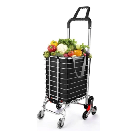 Carrito De Compras Plegable Chango 8 Ruedas Reforzado Lona - comprar online