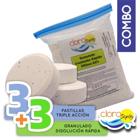 3k Pastillas Triple Acción + 3kg Granulado Rápido - comprar online