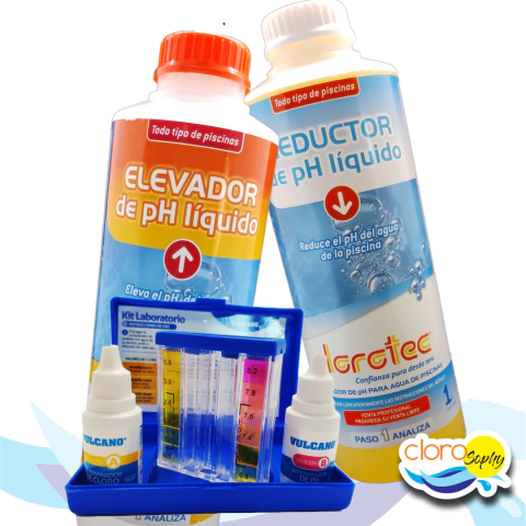 Combo Test kit Vulcano + Reductor + Elevador pH - - comprar online
